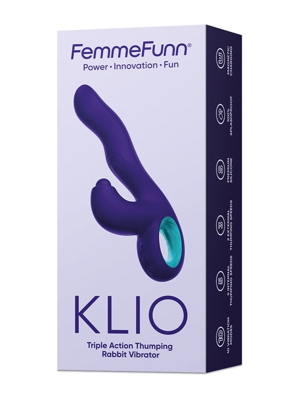 Femme Funn Klio Thumping Dual Stimulator ALT5 view Color: DRKPRP