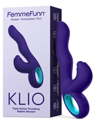 Front view of FEMME FUNN KLIO THUMPING DUAL STIMULATOR