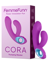 Additional  view of product FEMME FUNN CORA THUMPING DUAL STIMULATOR with color code PR