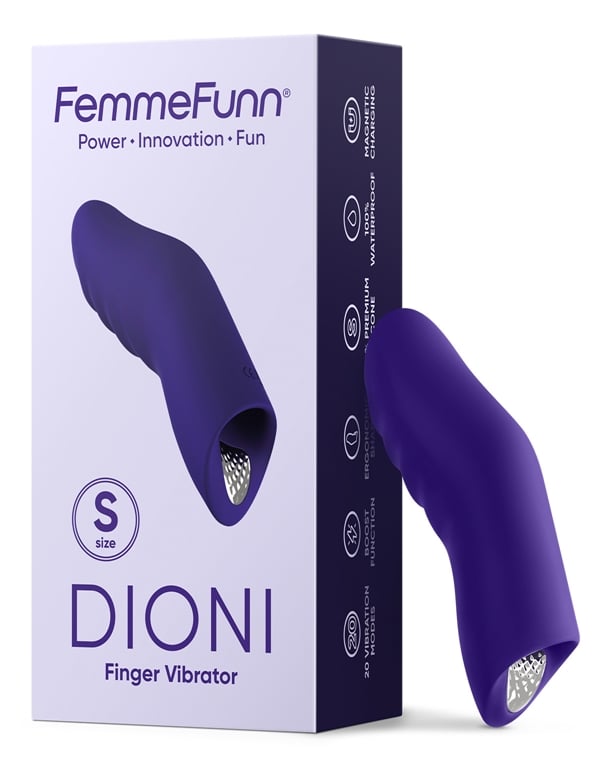 Femme Fun Dioni Finger Vibrator - Small default view Color: DRKPRP