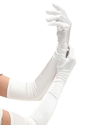 Additional  view of product BACI WHITE SATIN OPERA GLOVE with color code WH