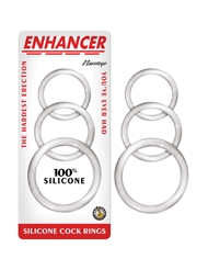 Additional  view of product ENHANCER 3PC SILICONE COCKRINGS with color code CL