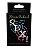 Additional NO COLOR view of product GLOW IN THE DARK SEX! CARD GAME with color code NC
