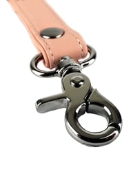 Alternate back view of PINK KINK FAUX LEATHER HOG TIE