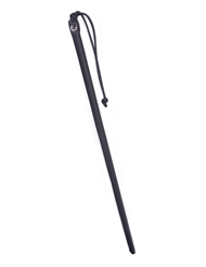 Alternate front view of 24 LEATHER WRAPPED CANE