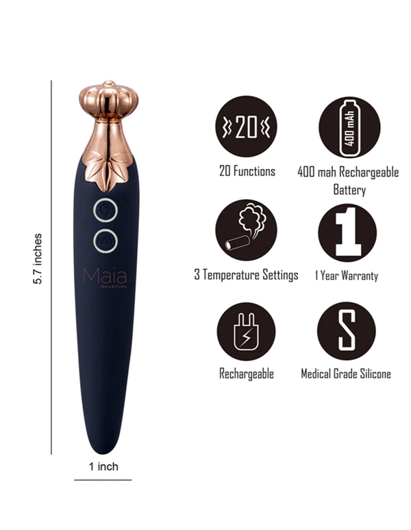 VAPORATOR - SILICONE SMOKABLE VIBRATOR ALT2 view Color: BKG