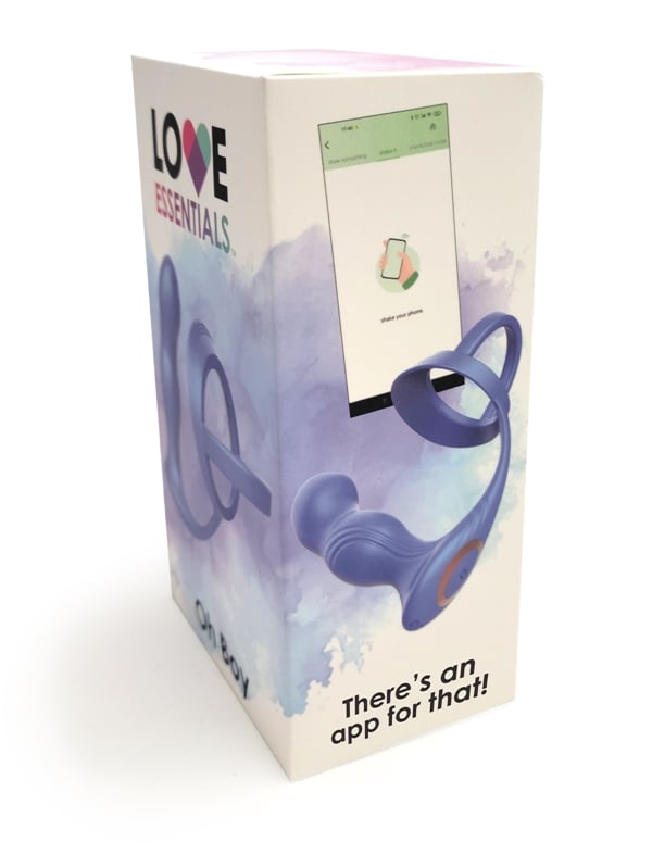 Love Essentials Oh Boy Prostate Massager App Controlled With C-Ring ALT5 view Color: BL