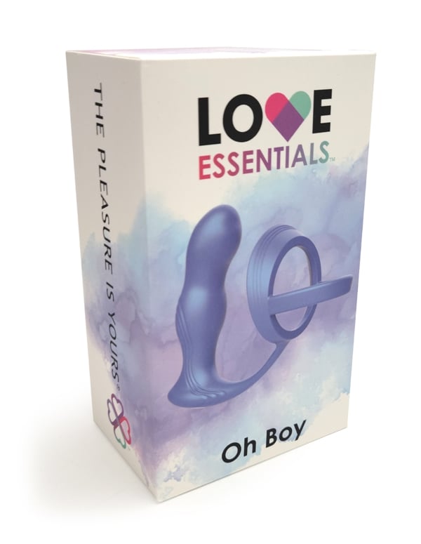 Love Essentials Oh Boy Prostate Massager App Controlled With C-Ring ALT6 view Color: BL