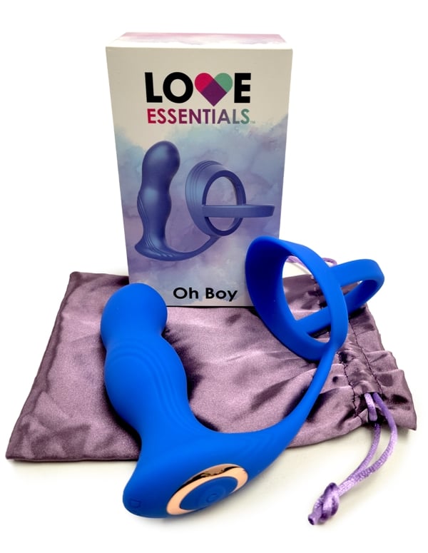 Love Essentials Oh Boy Prostate Massager App Controlled With C-Ring ALT8 view Color: BL