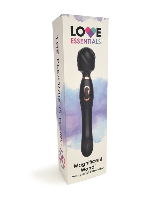 Love Essentials Magnificent Wand With G-Spot Stimulator ALT5 view Color: BK