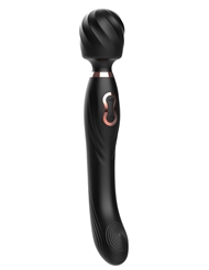 Additional  view of product LOVE ESSENTIALS MAGNIFICENT WAND WITH G-SPOT STIMULATOR with color code BK