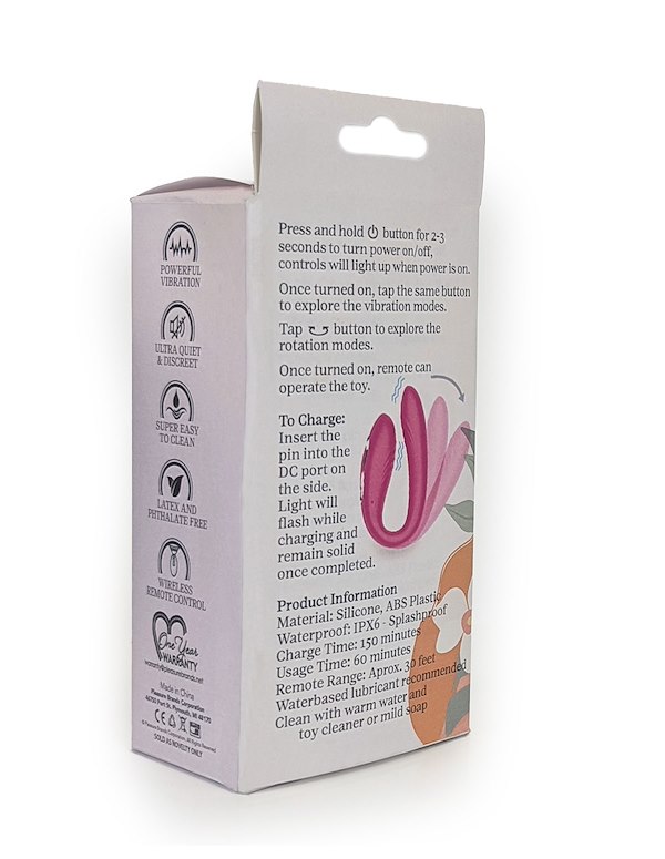 PLEASURE BRANDS - COUPLES TOY WITH REMOTE ALT4 view Color: PK