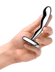 Alternate back view of B-VIBE STAINLESS STEEL PROSTATE PLUG
