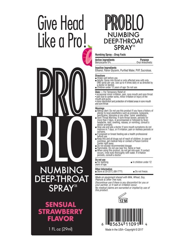 PROBLO NUMBING SPRAY - STRAWBERRY ALT1 view Color: NC