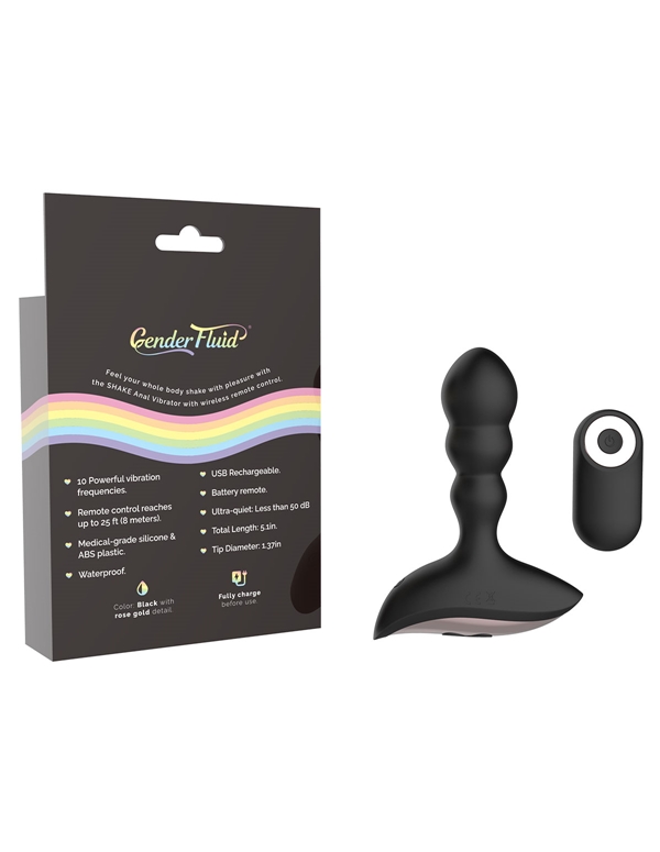 GENDER FLUID - SHAKE ANAL VIBE ALT2 view Color: BK