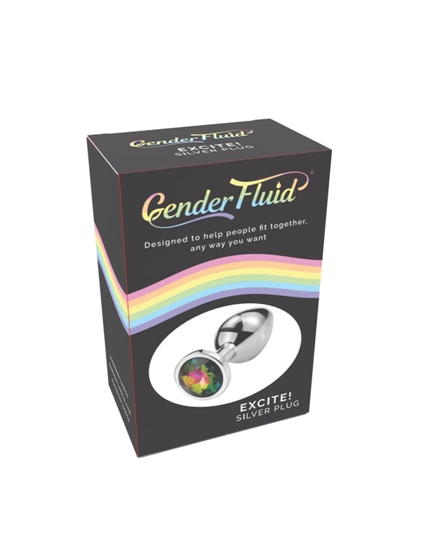 Gender Fluid - Excite Silver Plug ALT1 view Color: SL