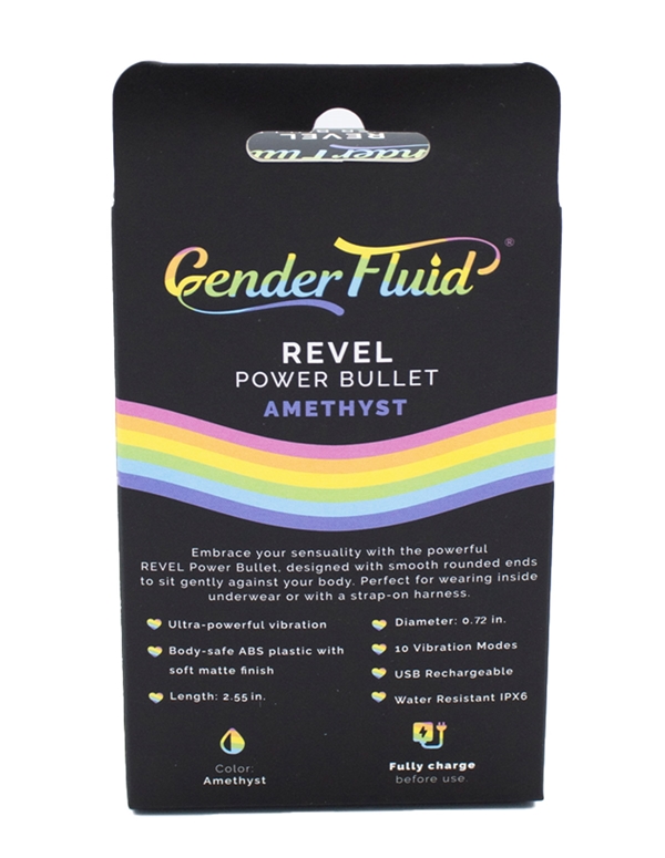 GENDER FLUID - REVEL PURPLE POWER BULLET ALT2 view Color: PR