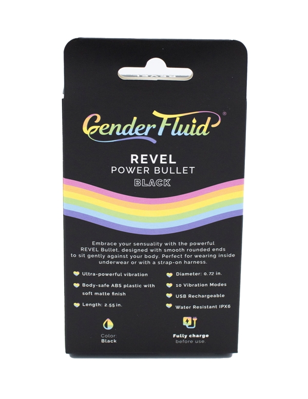 Gender Fluid - Revel Power Black Bullet ALT2 view Color: BK