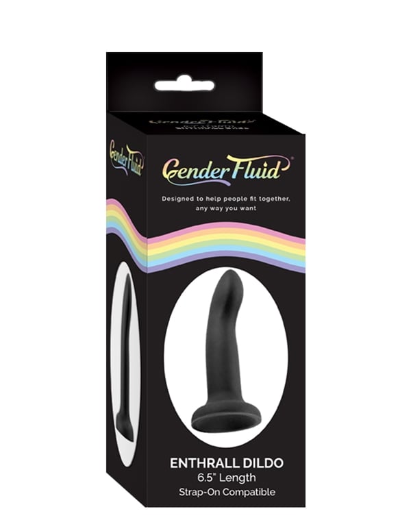 Gender Fluid - Enthrall Dildo 6.5 Inch ALT1 view Color: BK