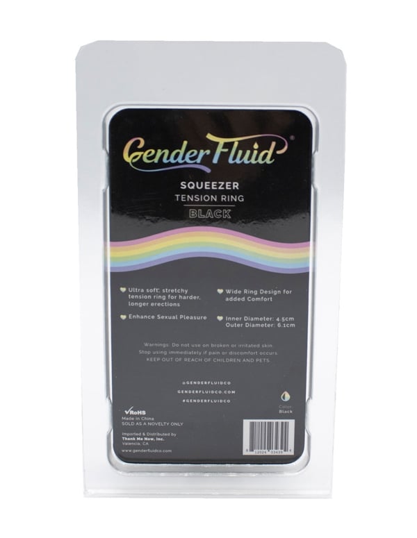 Gender Fluid - Squeezer Tension Ring ALT2 view Color: BK