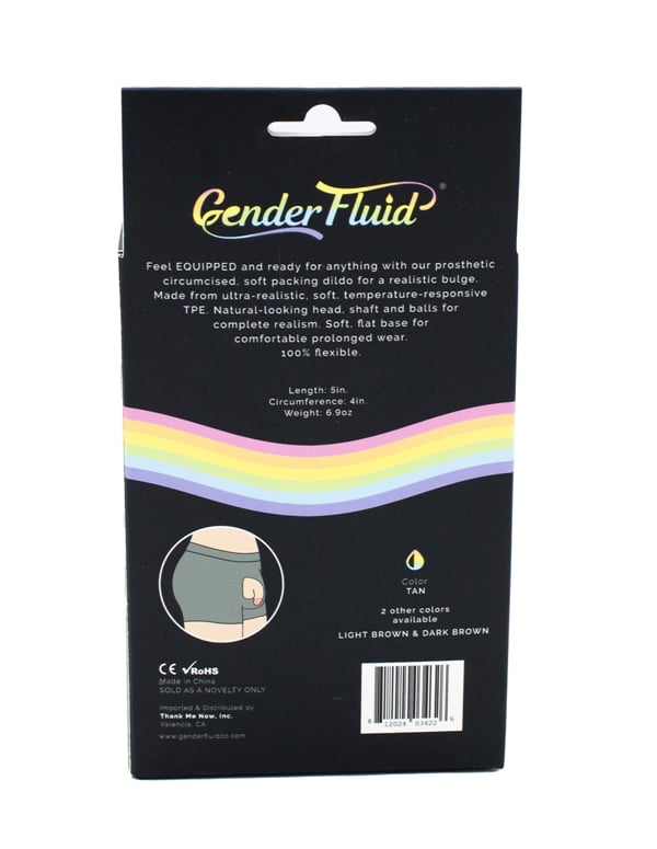Gender Fluid - 5 Inch Light Soft Packer ALT2 view Color: VA