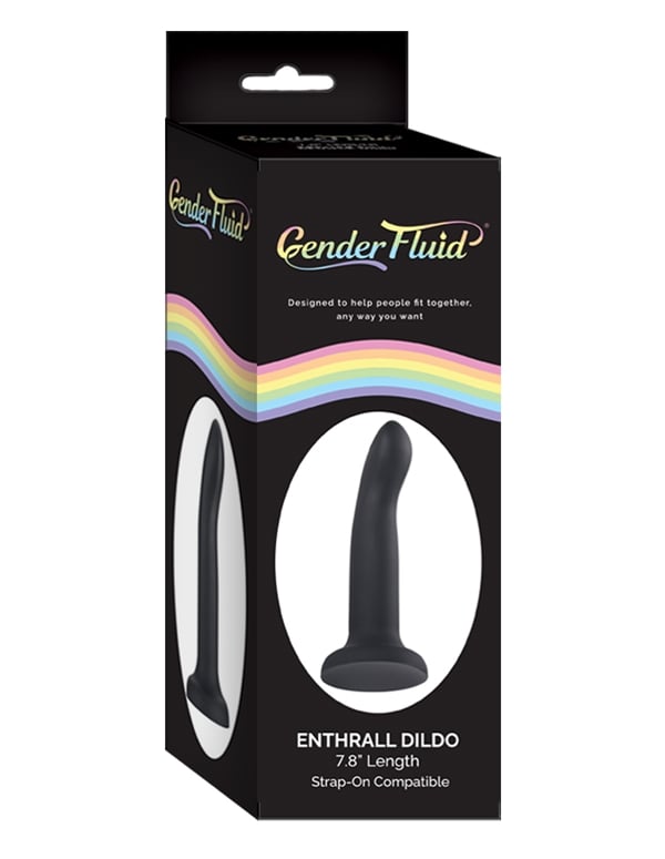 Gender Fluid - Enthrall Dildo 7.8 Inch ALT1 view Color: BK