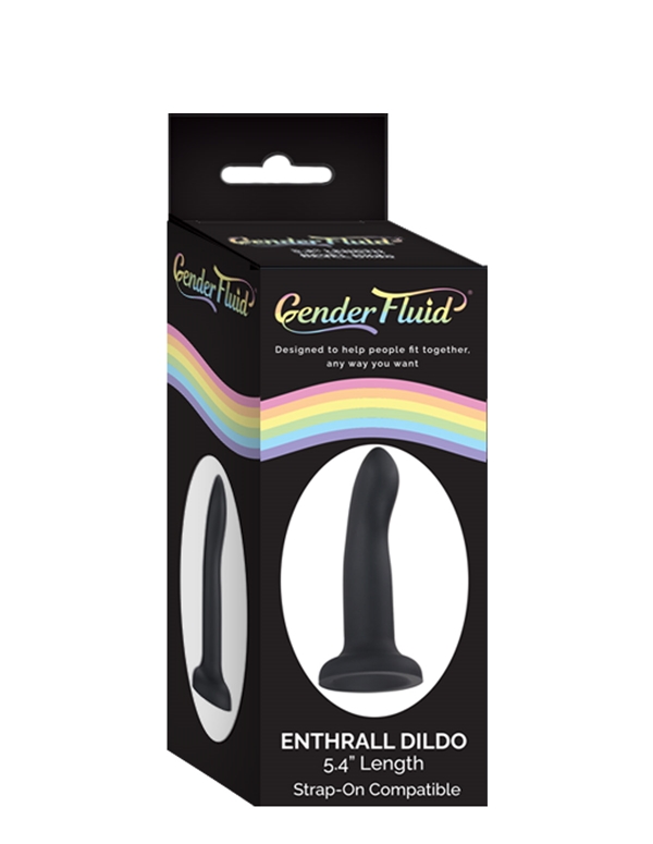 Gender Fluid - Enthrall Dildo 5.4 Inch ALT1 view Color: BK