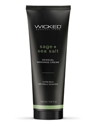 Additional  view of product WICKED SENSUAL MASSAGE CREAM - SAGE + SEA SALT 4OZ. with color code NC