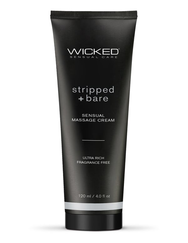 Wicked Sensual Massage Cream - Stripped + Bare 4Oz. default view Color: NC