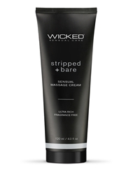Additional  view of product WICKED SENSUAL MASSAGE CREAM - STRIPPED + BARE 4OZ. with color code NC