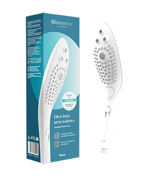 Womanizer Wave Pleasure Shower Head default view Color: WH