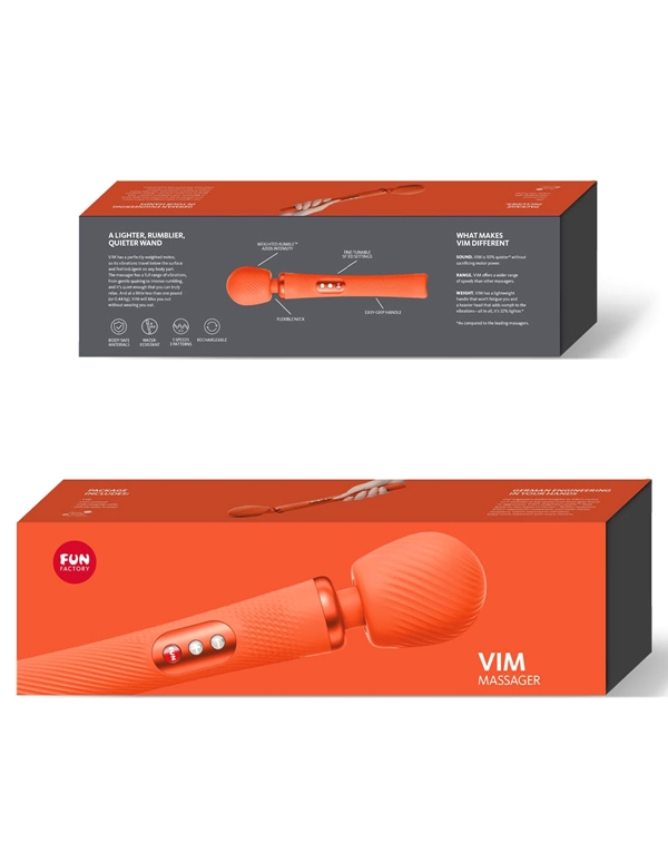 FUN FACTORY VIM WEIGHTED-RUMBLE WAND ALT4 view Color: OR
