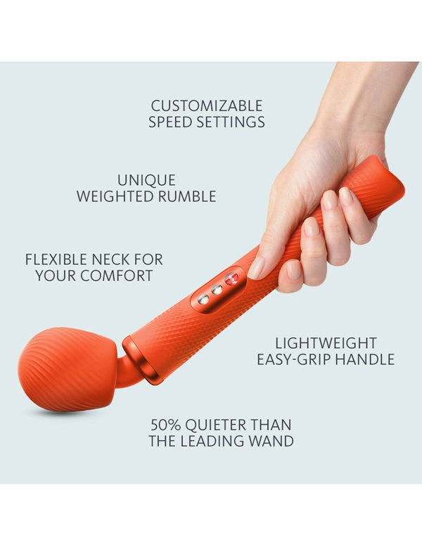FUN FACTORY VIM WEIGHTED-RUMBLE WAND ALT5 view Color: OR