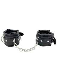 Alternate front view of LOVERS PAIN PADDED HANDCUFFS