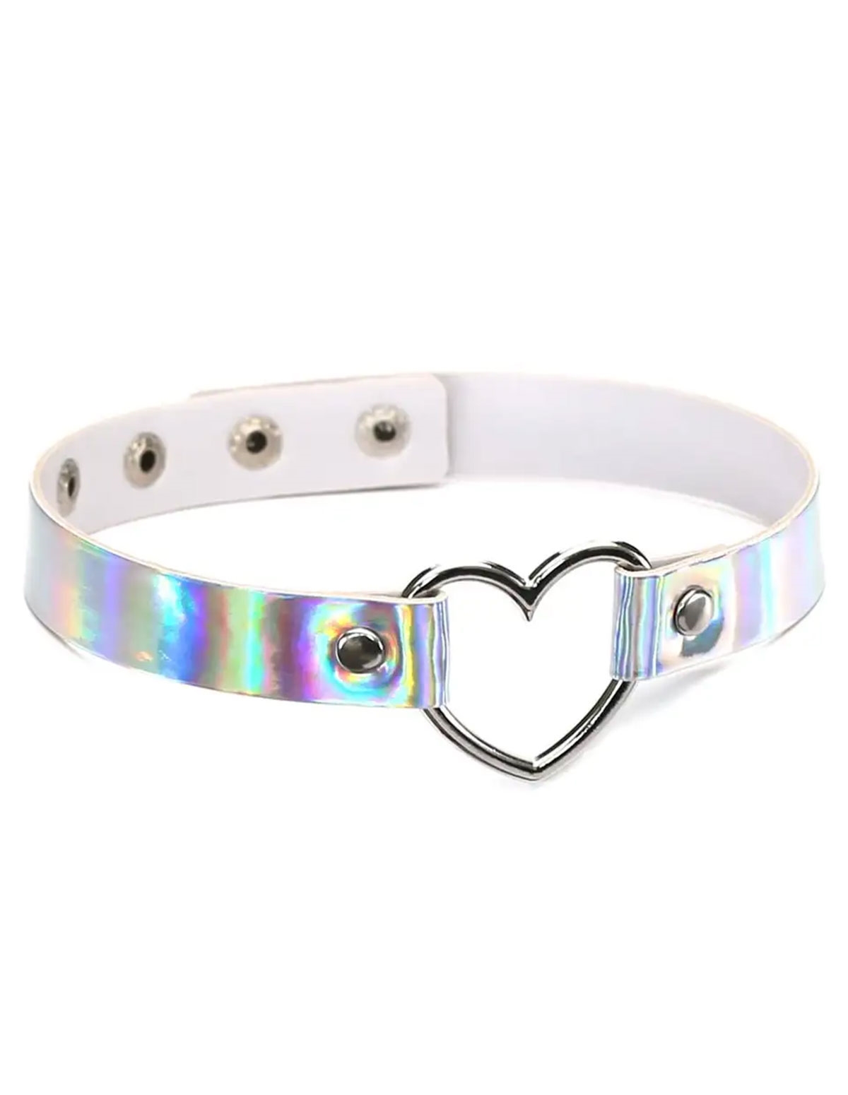 alternate image for Holographic Adjustable Heart Collar