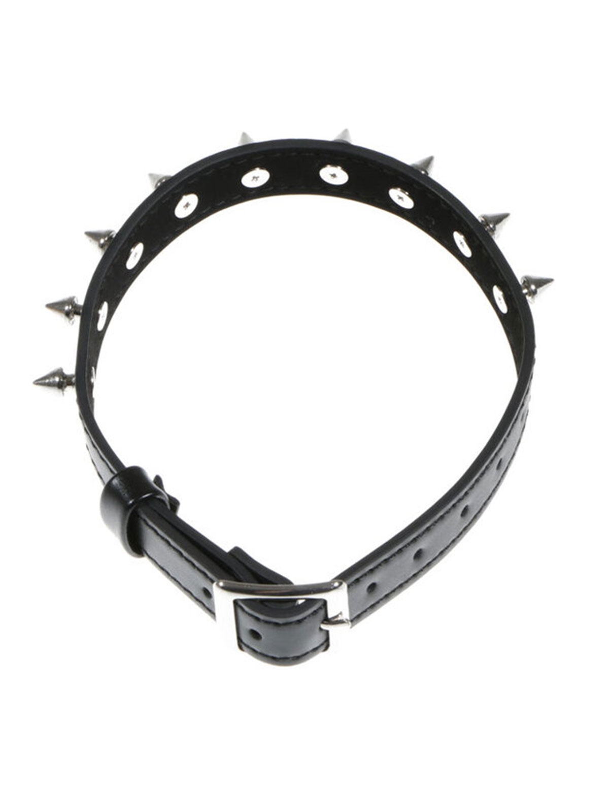 alternate image for Leather Spiked Collar