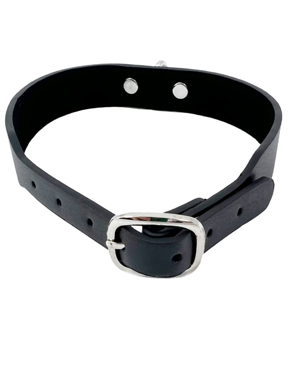 Lovers Pain Black Collar With O-Ring ALT2 view Color: BK