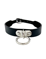 Alternate front view of LOVERS PAIN BLACK COLLAR WITH O-RING