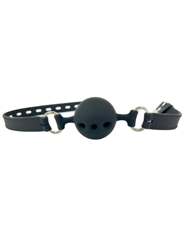Lovers Pain Silicone Ball Gag default view Color: BK