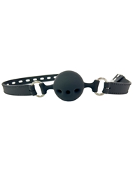 Front view of LOVERS PAIN SILICONE BALL GAG