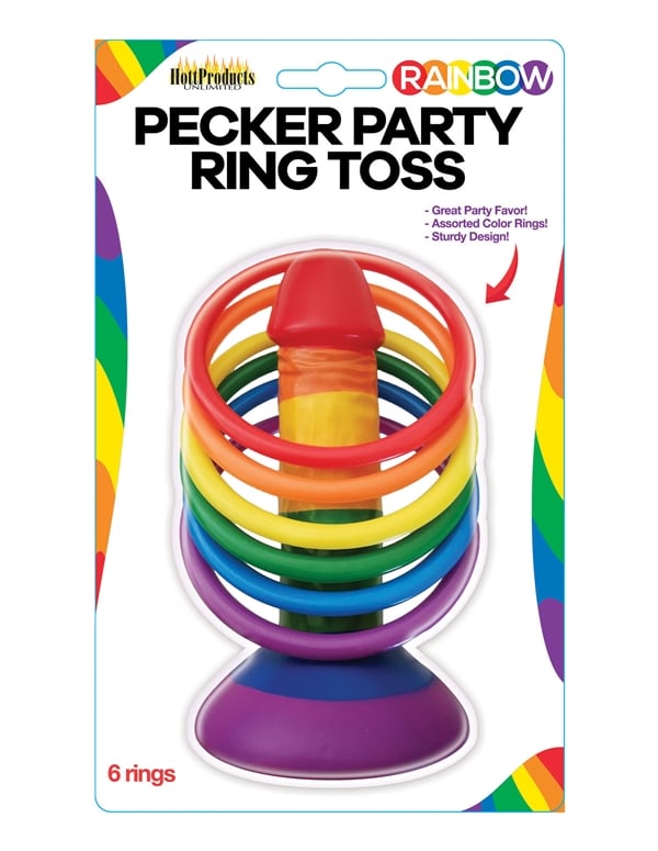 Rainbow Pecker Ring Toss ALT1 view Color: RW