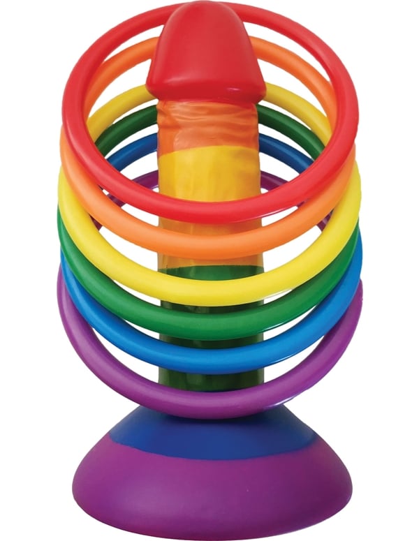 Rainbow Pecker Ring Toss default view Color: RW