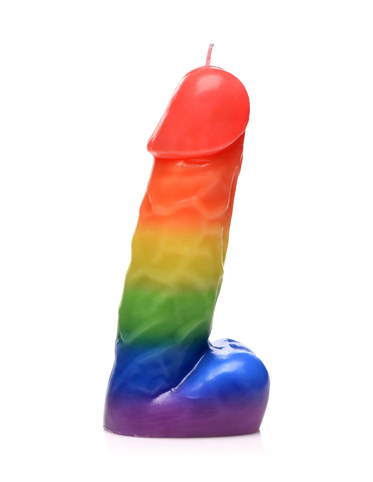 alternate image for Pride Pecker Rainbow Drip Candle