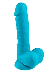 Additional  view of product PRO SENSUAL VIBRANT COLORS DILDO 7 INCH with color code BL