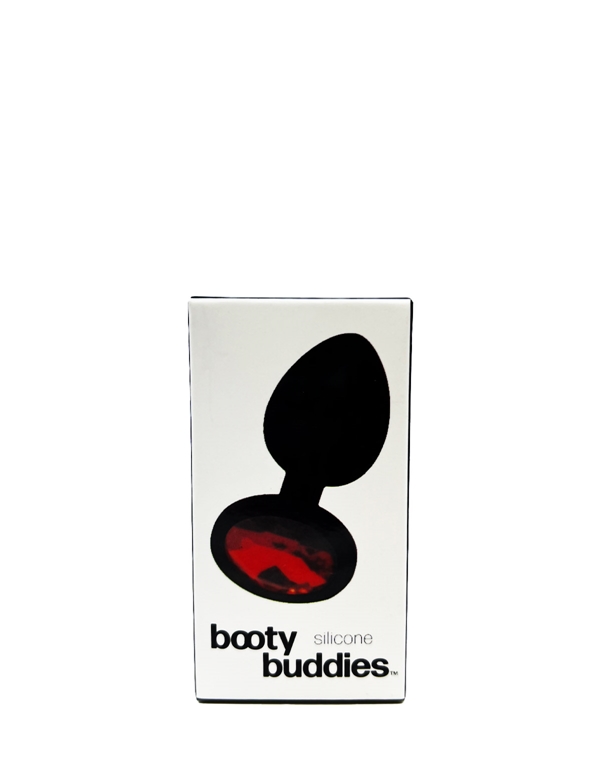 Booty Buddies - Silicone Plug With Red Gem ALT2 view Color: RD