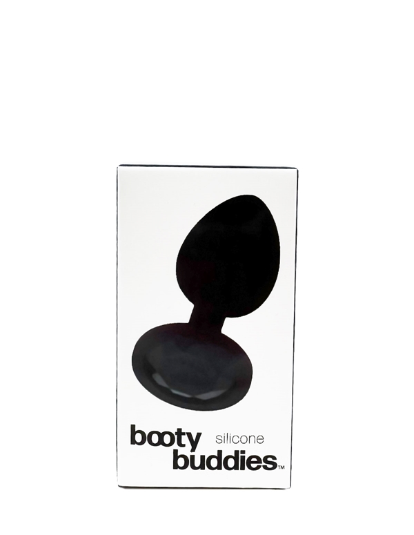 Booty Buddies - Silicone Plug With Black Gem ALT2 view Color: BKB