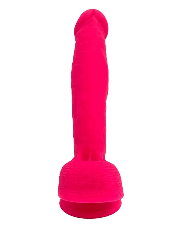 Never Lonely Rock Candy Dildo ALT3 view Color: HP