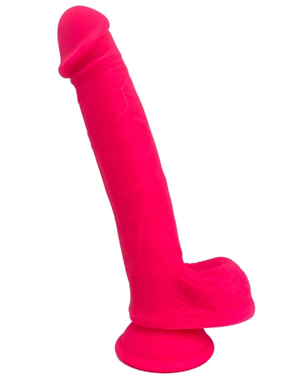 Never Lonely Rock Candy Dildo ALT4 view Color: HP