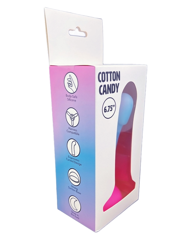Never Lonely Cotton Candy Dildo ALT2 view Color: PBL