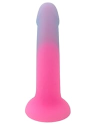 Alternate back view of NEVER LONELY COTTON CANDY DILDO